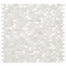 Modern Style 3D White Mother Of Pearl Shell Mosaic Tile for Wall